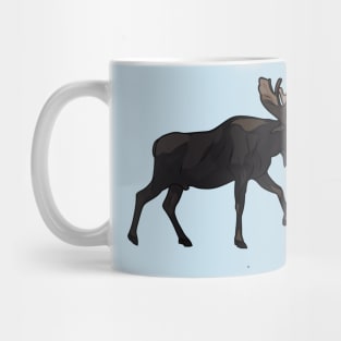 Moose cartoon illustration Mug